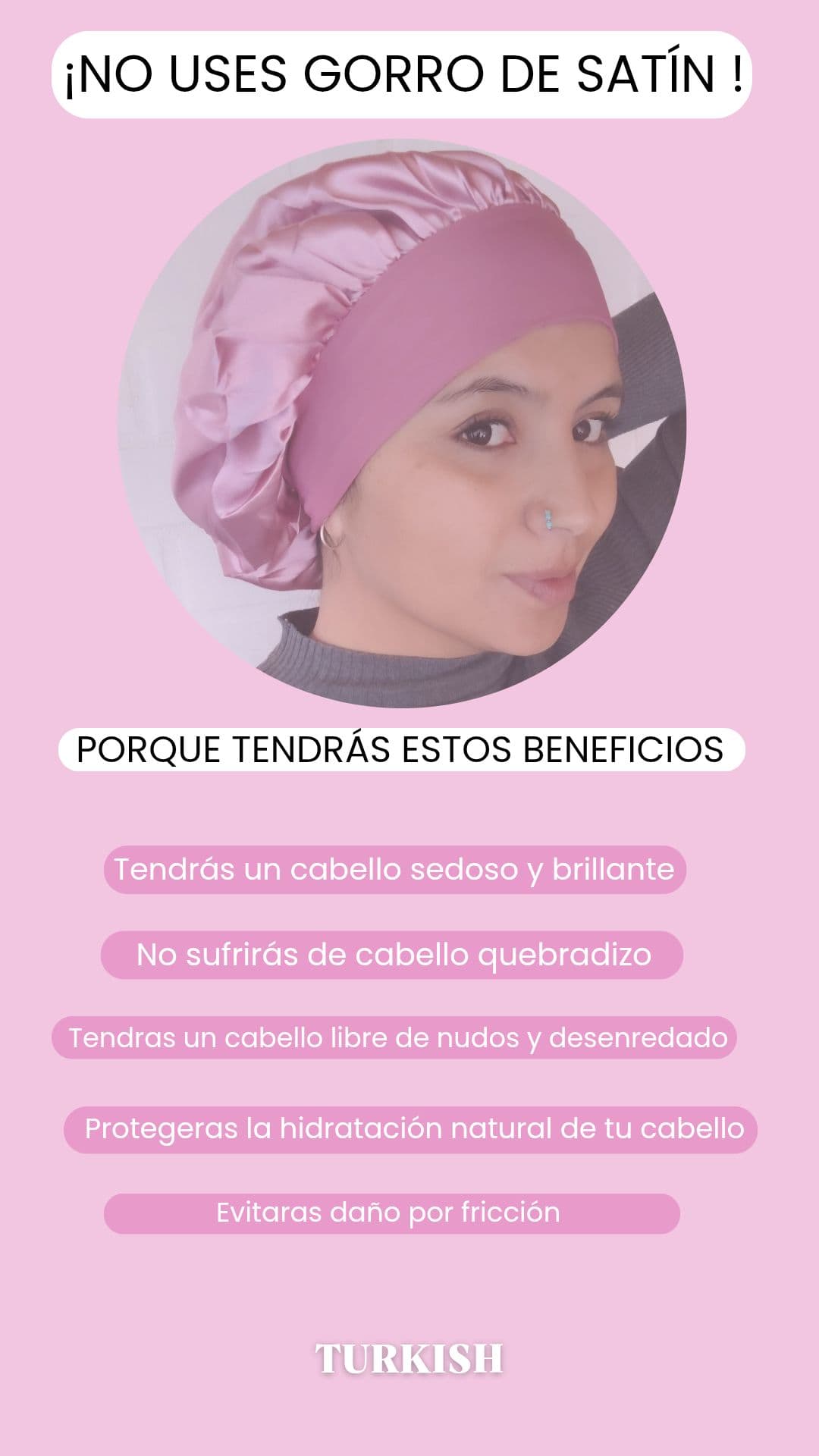 GORRO DE SATÍN 💖