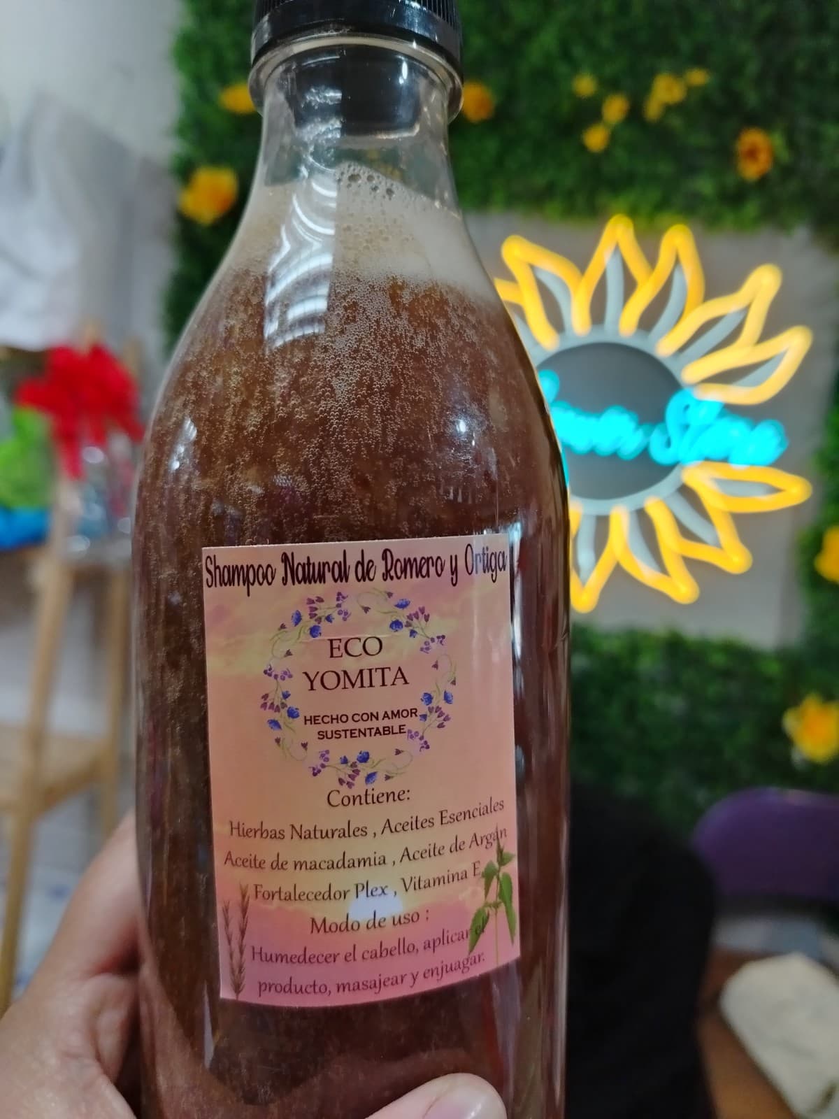 Shampoo de hierbas romero y ortiga 