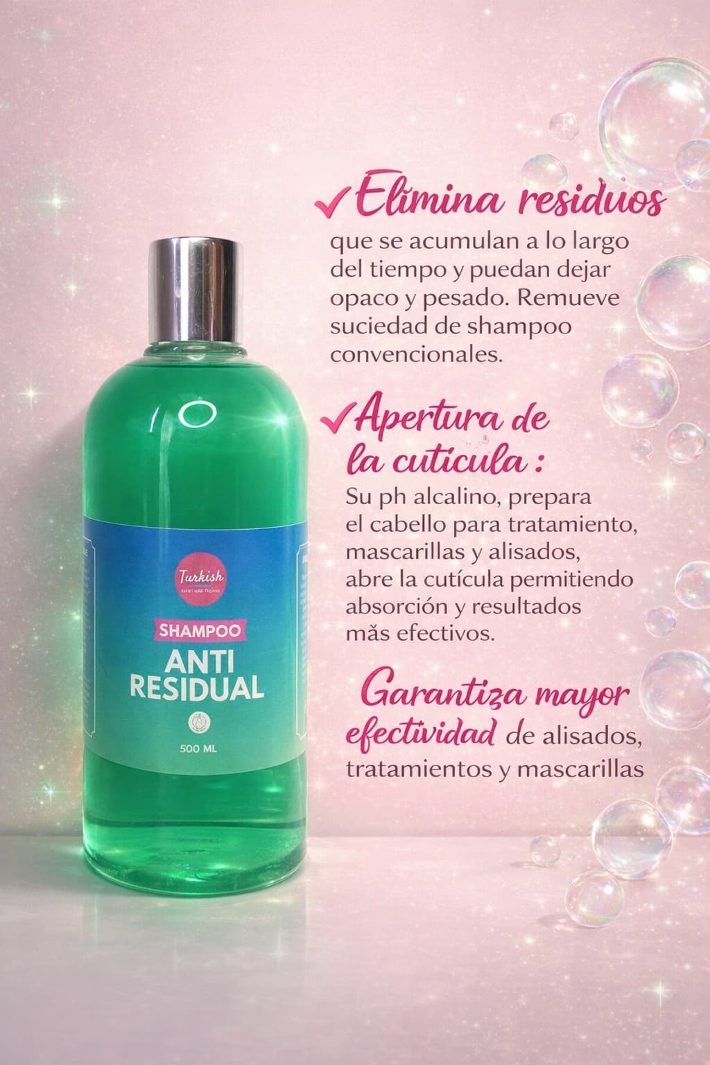 SHAMPOO ANTIRESIDUAL 500 ML 