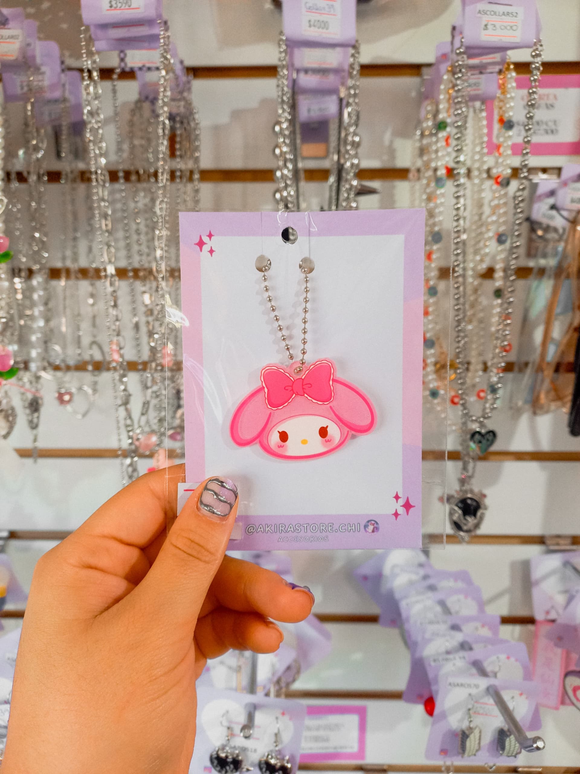 llavero my melody acrílico 