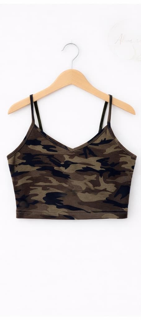 Crop top militar 