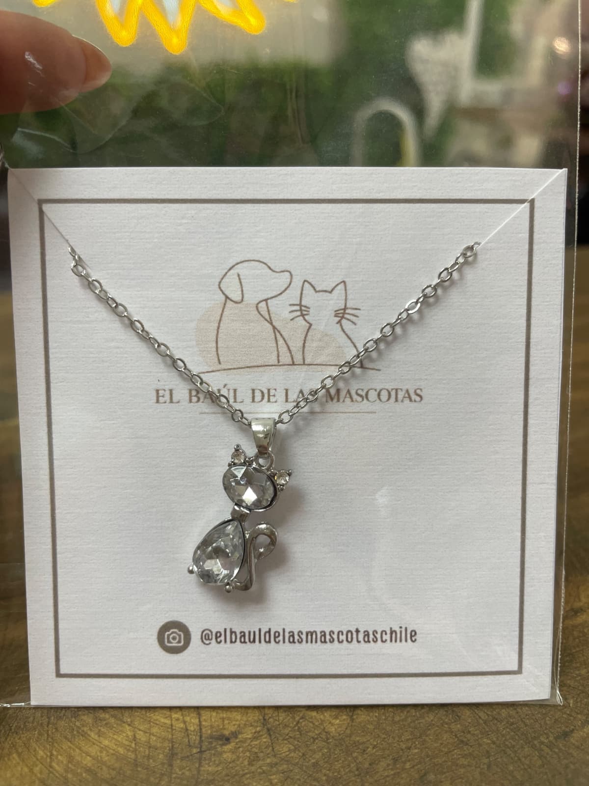 Collar gatito cristales