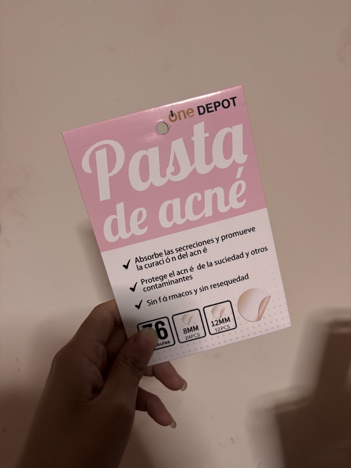 Parches para acné transparentes