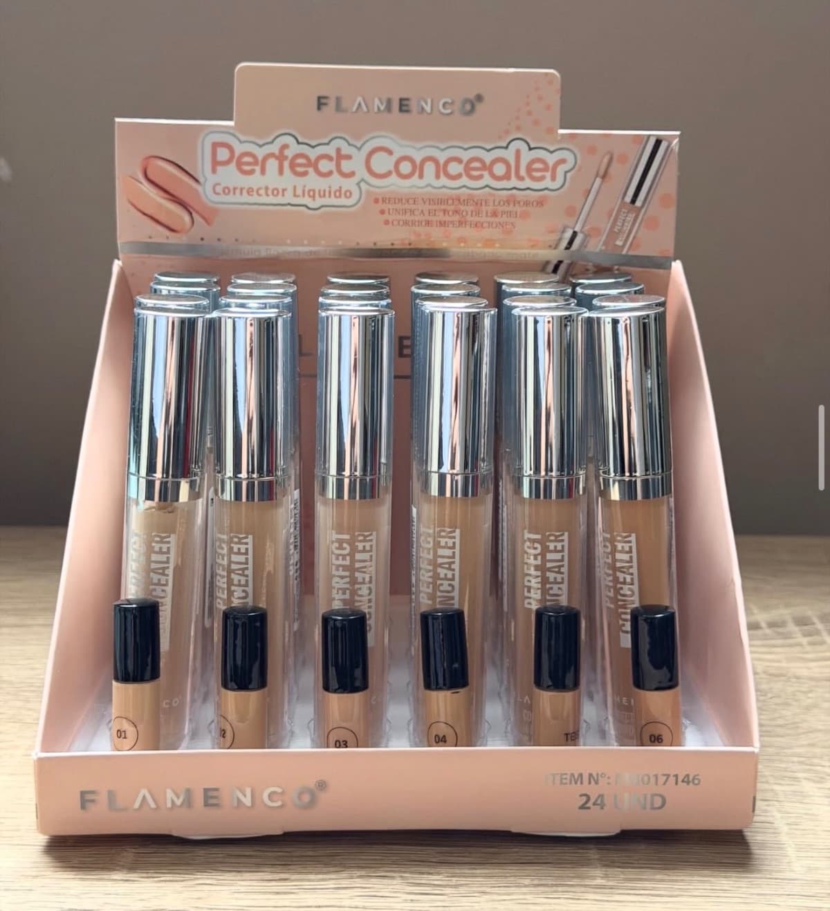 Correcto líquido flamenco