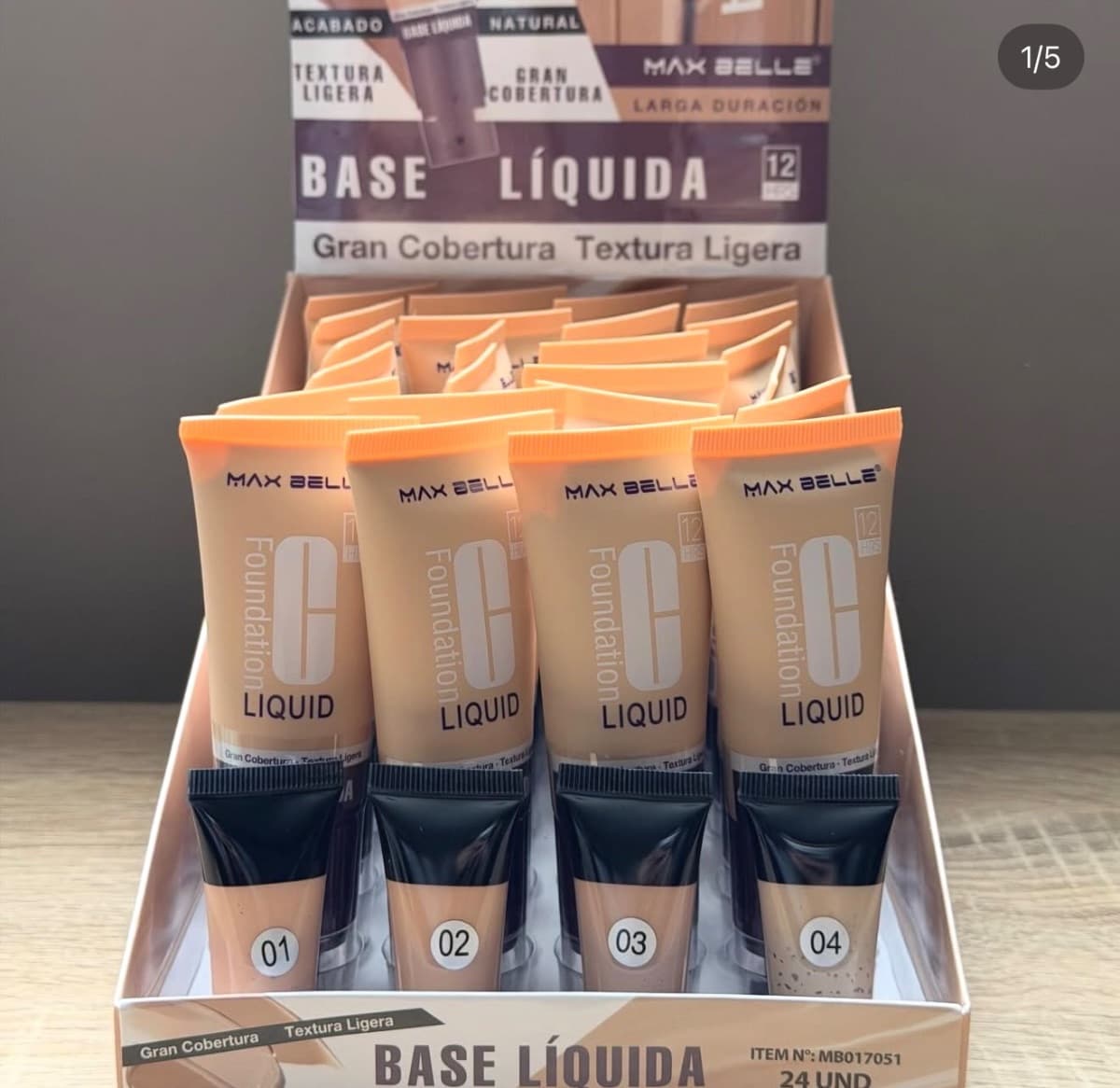 Base líquida max belle