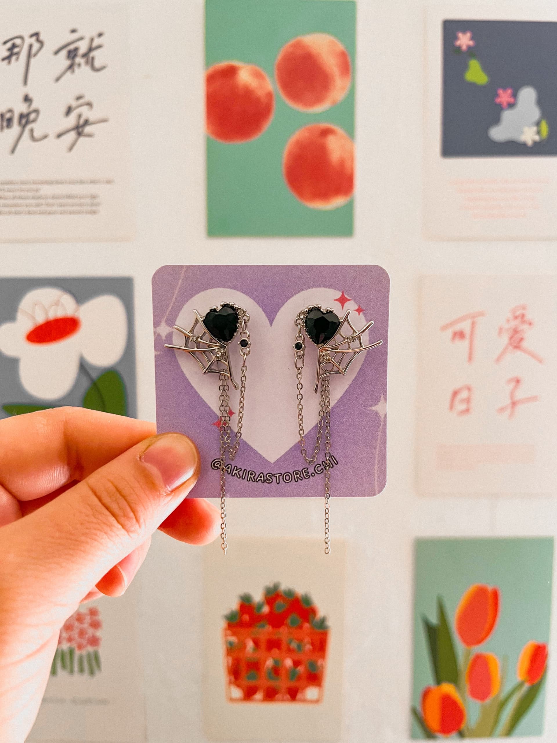 aros tela de araña cadenas