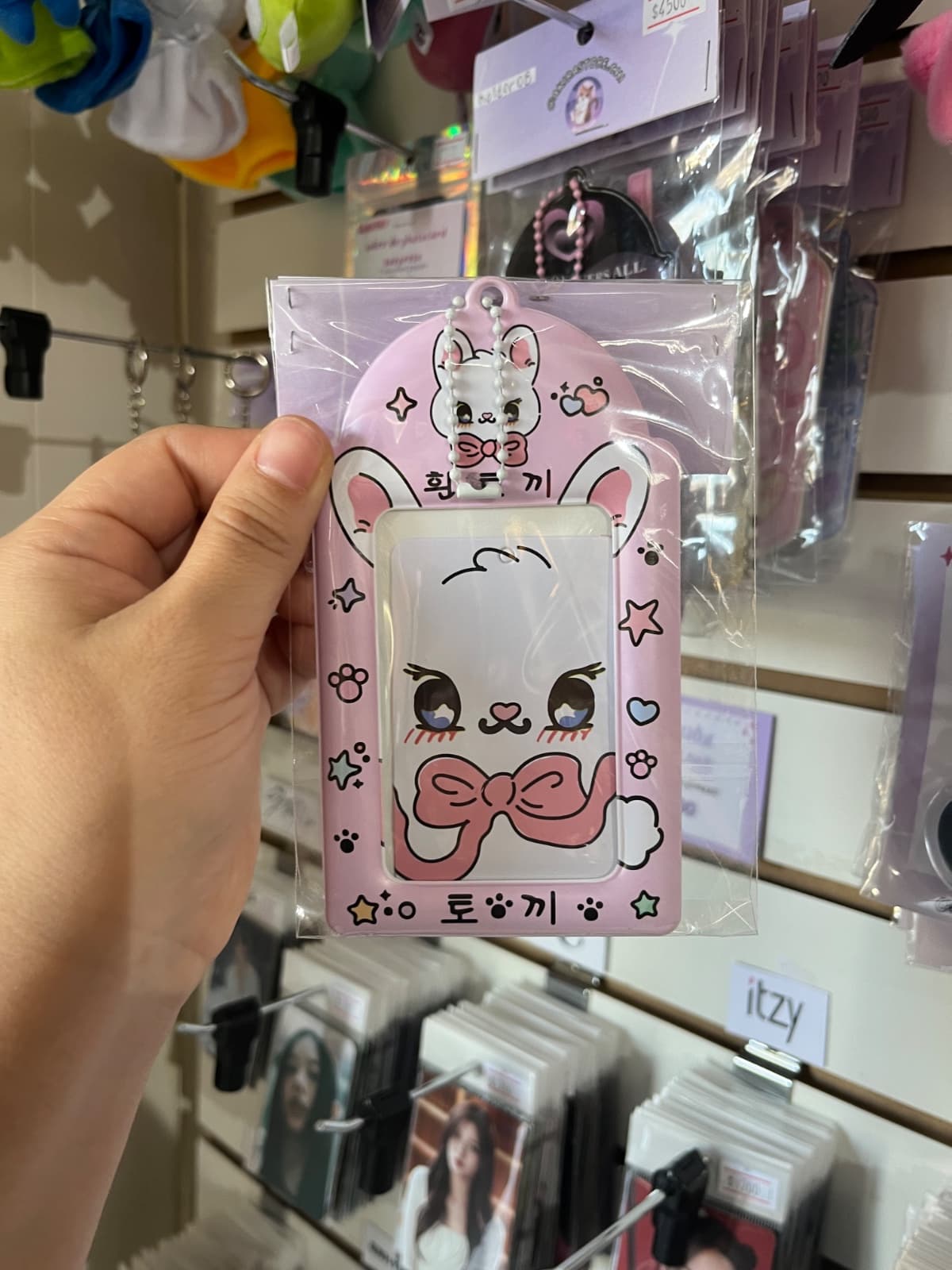 holder gatito rosado