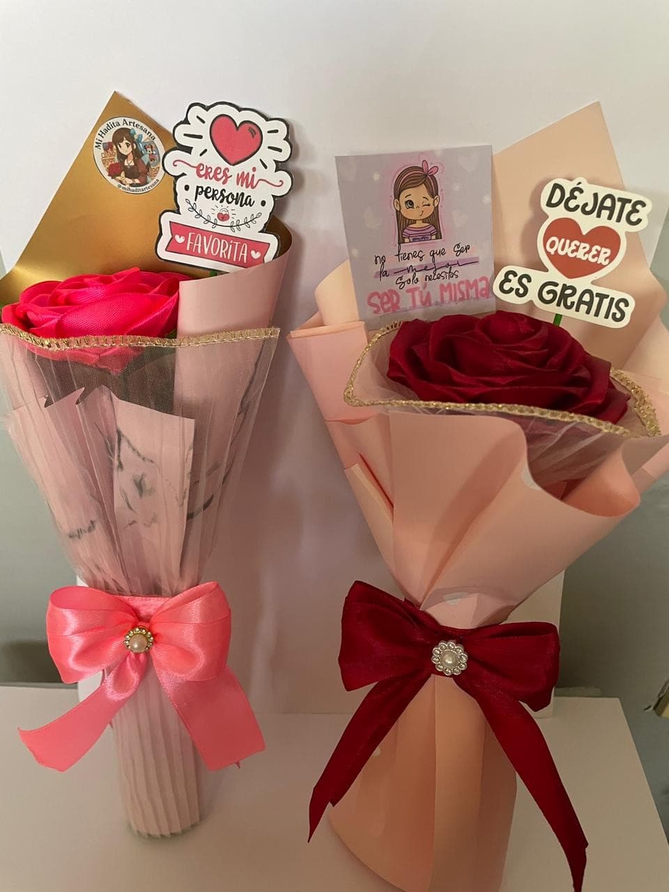 Bouquet floral de 1 rosa individual