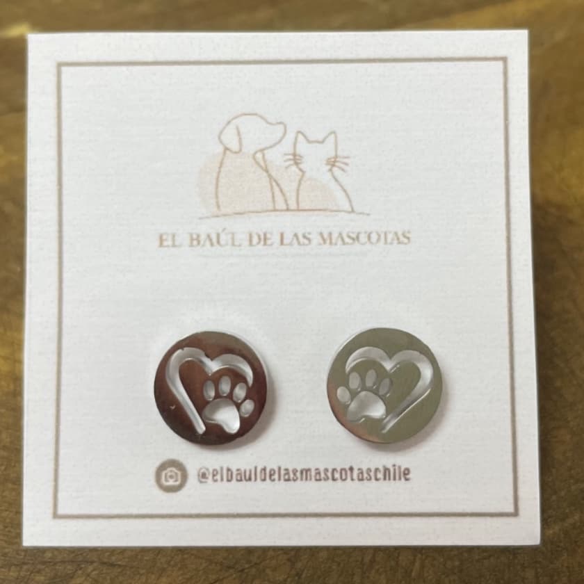 Aros huella plateado 