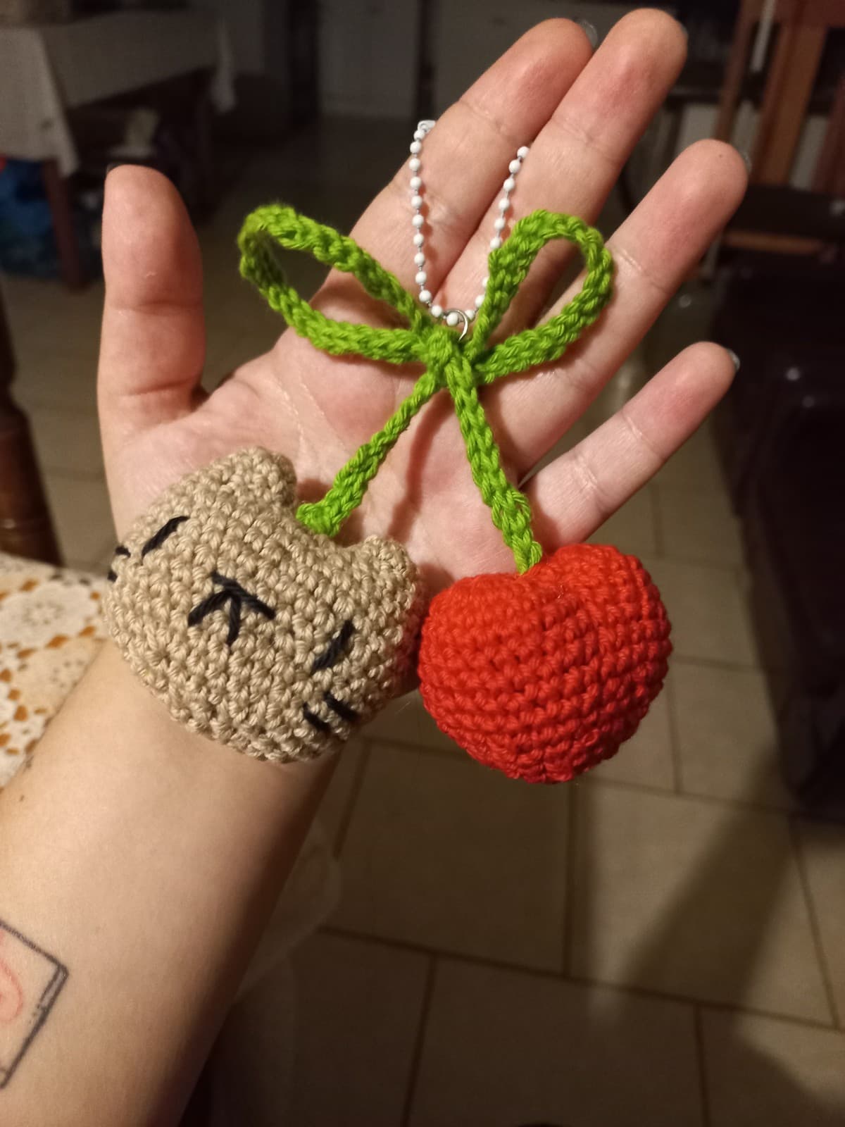 Llavero gatito corazón