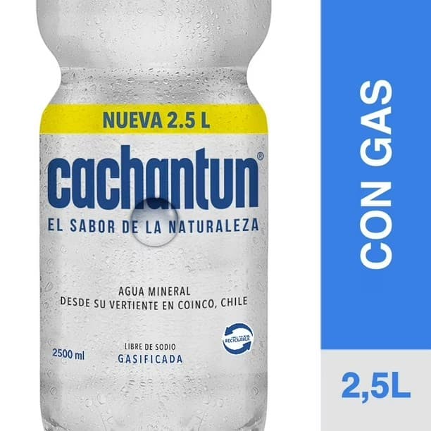 Agua Mineral Con Gas Botella 2,5 L