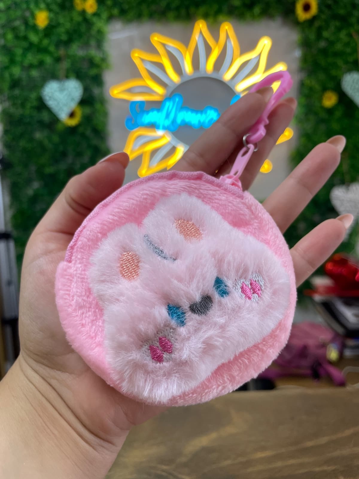 Monedero Conejo Rosa