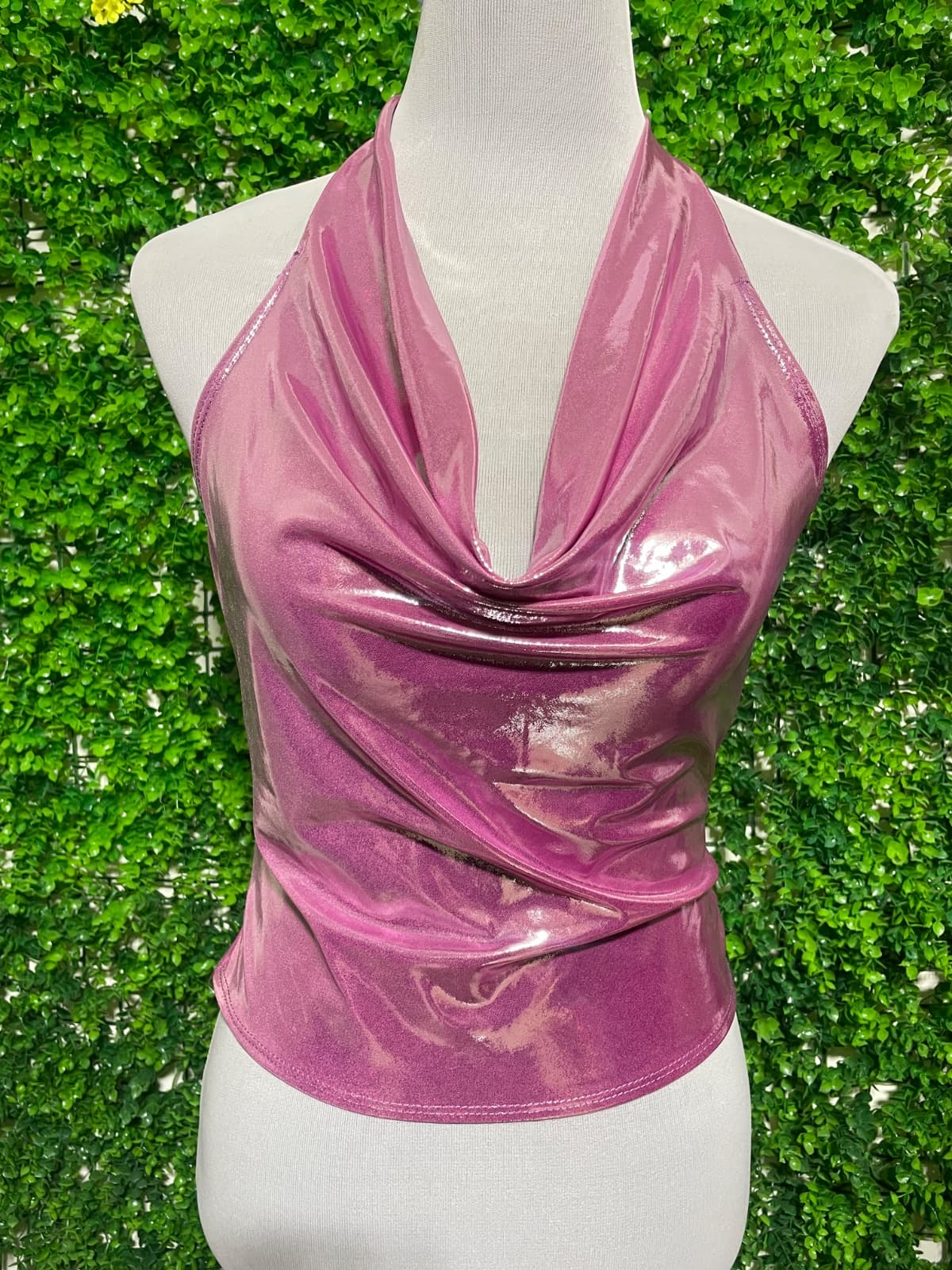 Top Metalizado - Rosa