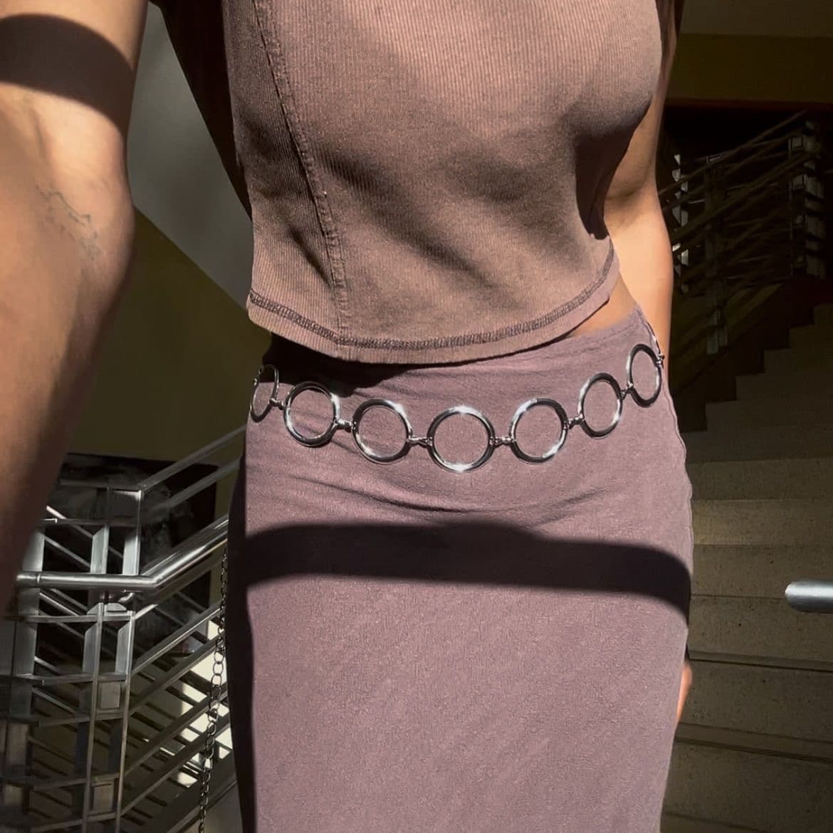 cadena pantalón argollas