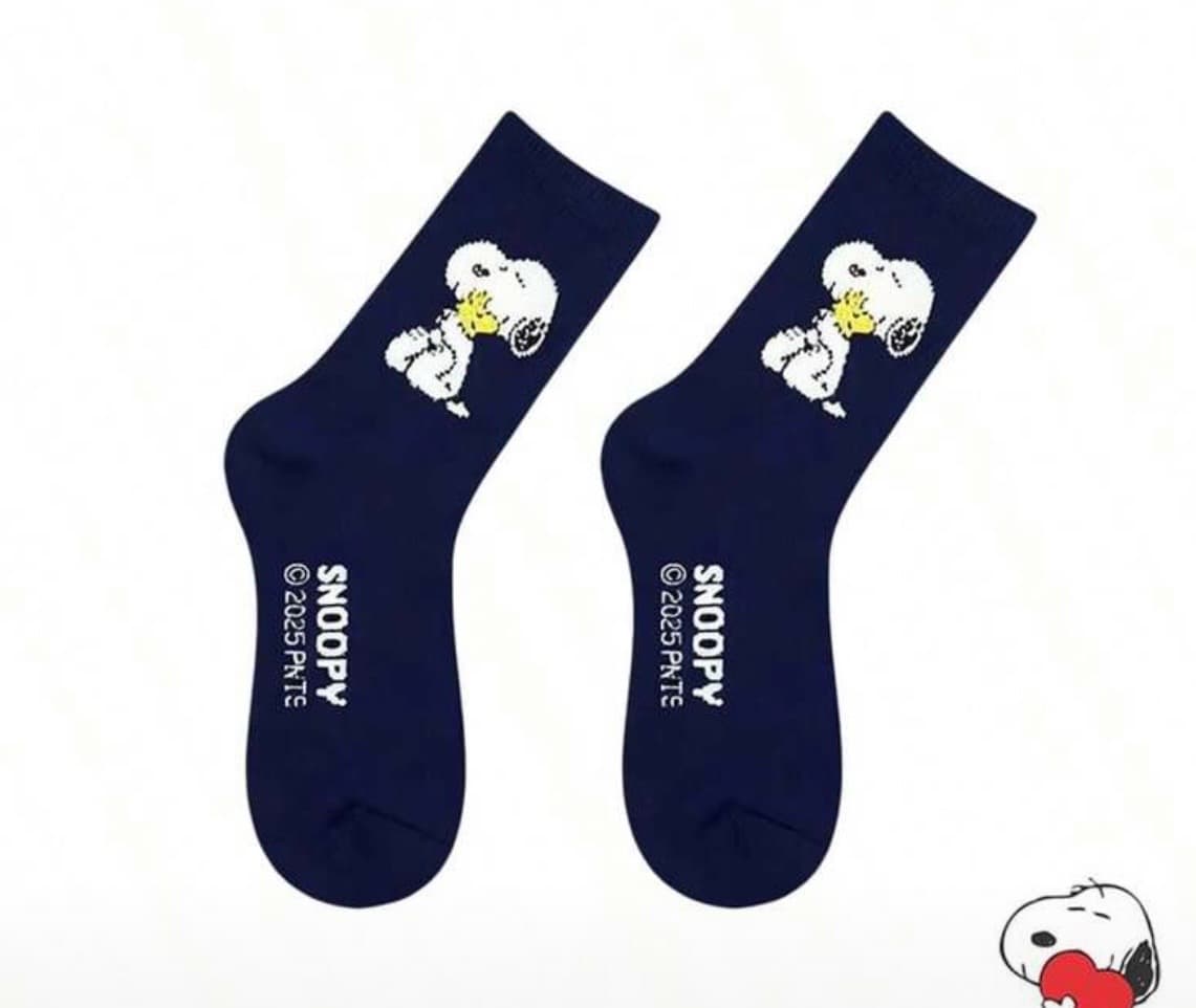 calcetines snoopy azul marino