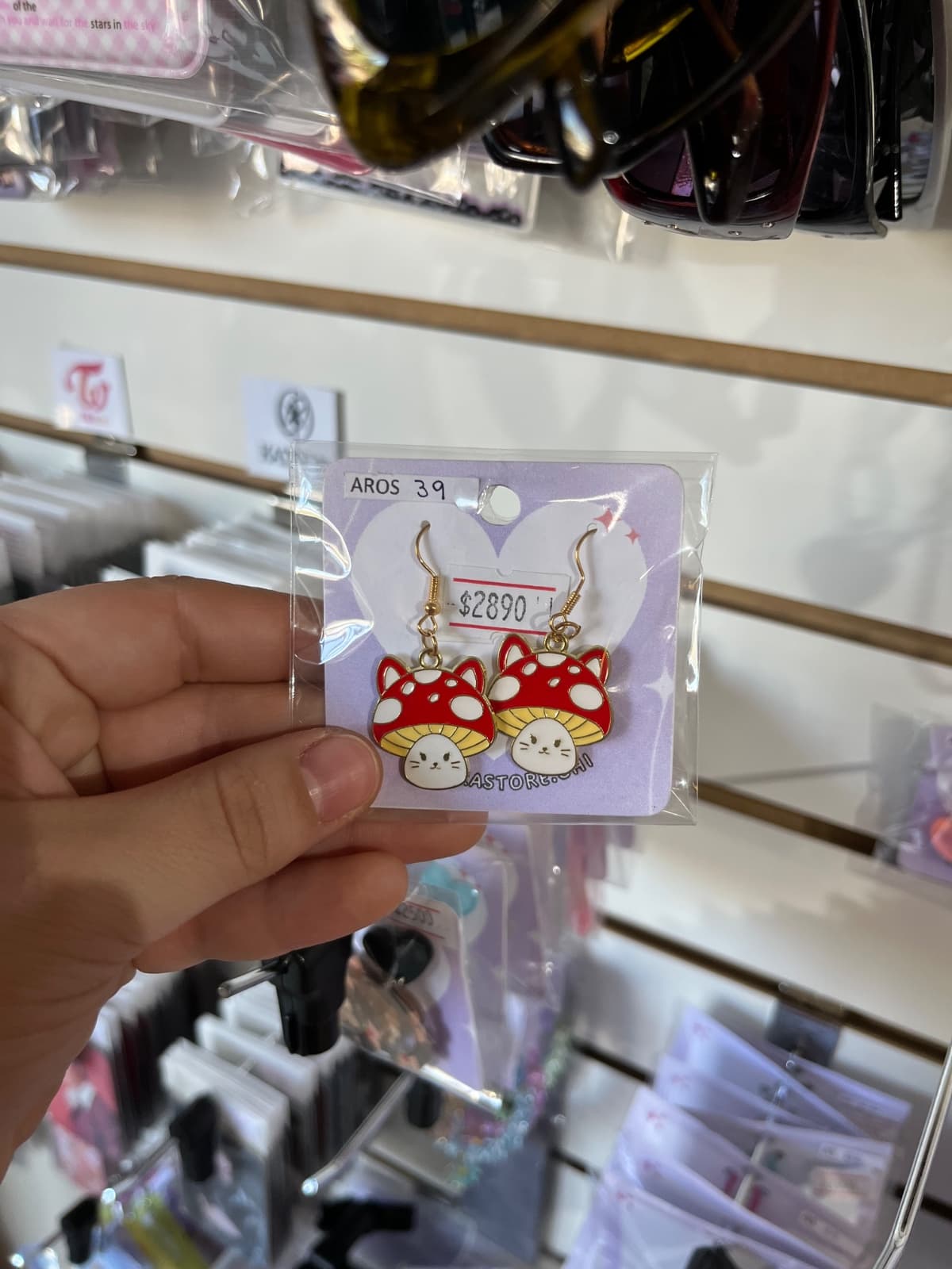 aros gato hongo rojo