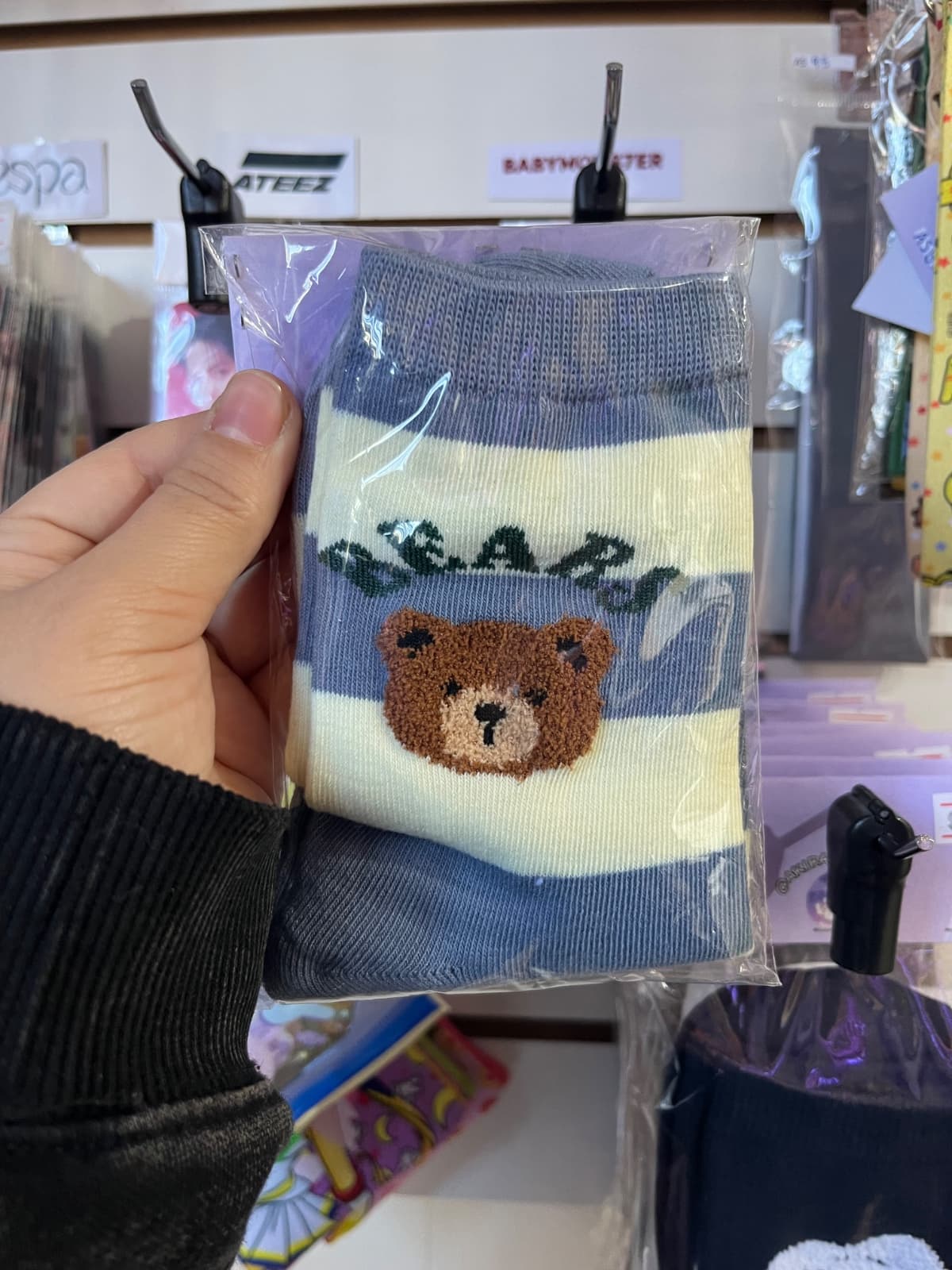 calcetas oso celeste