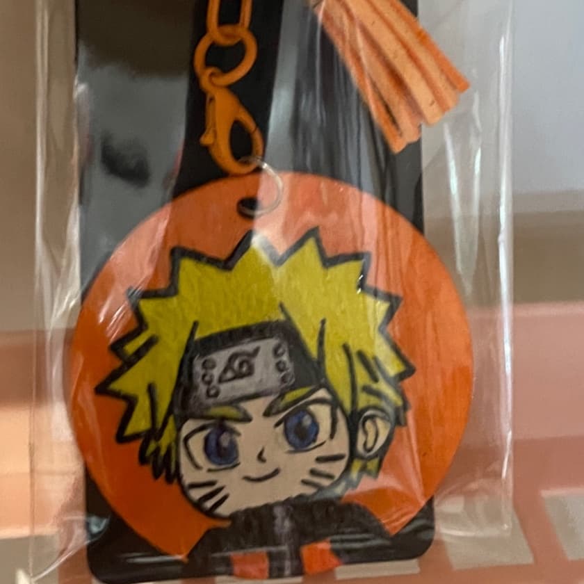 Llavero acrílico de naranja de Naruto