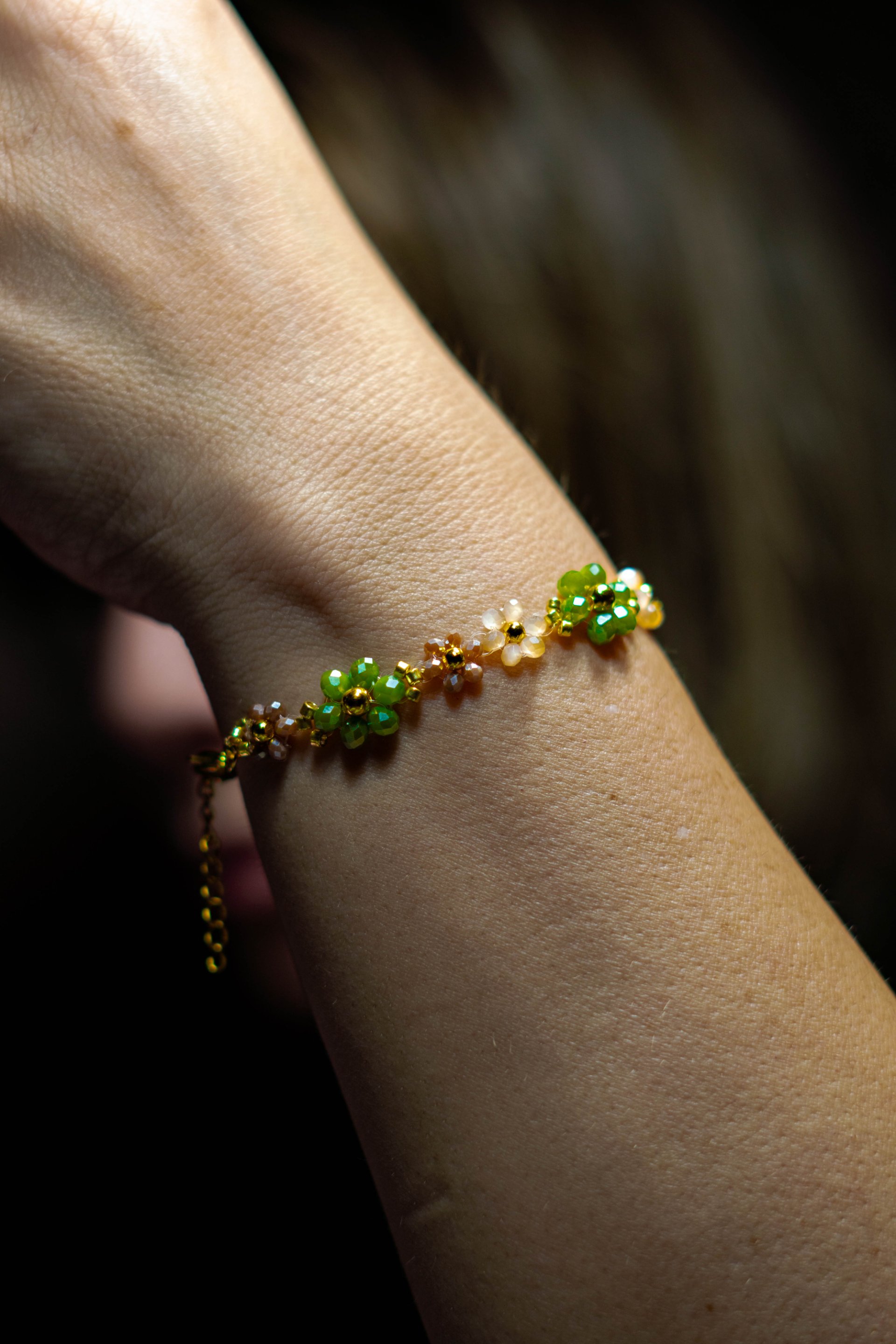 Pulsera margarita verde