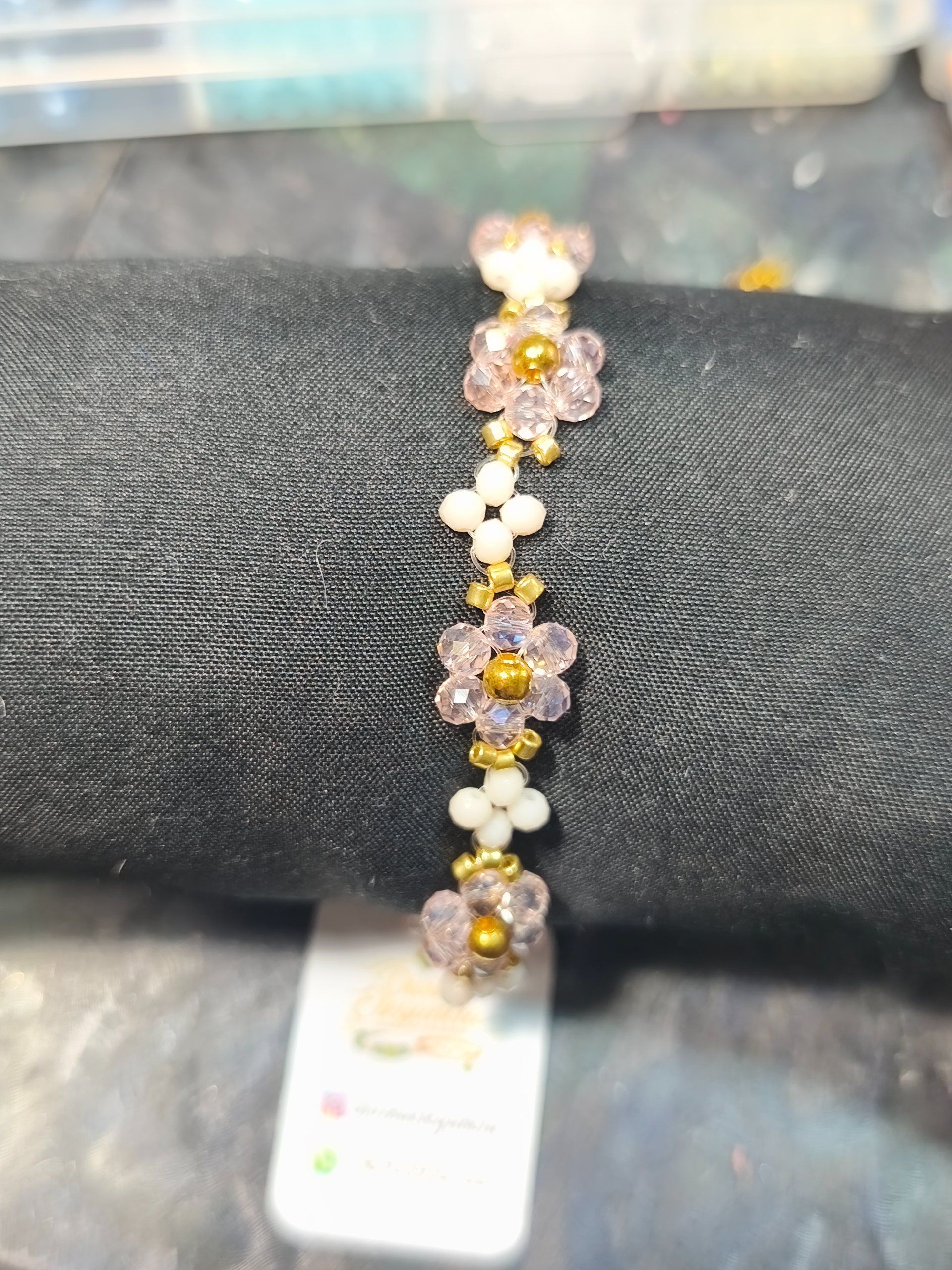 Pulsera flor y trebol