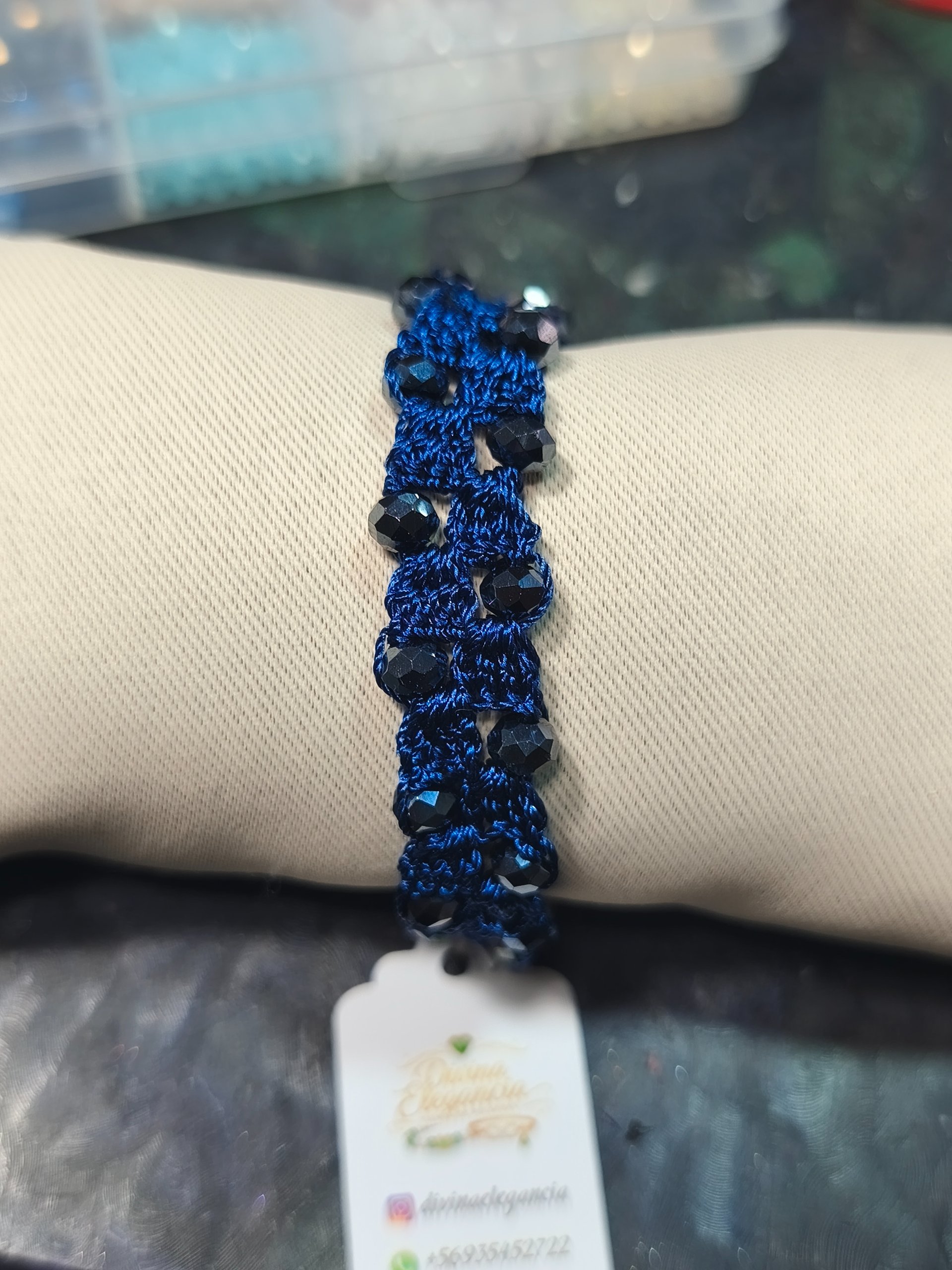 Pulsera blue 6 mm