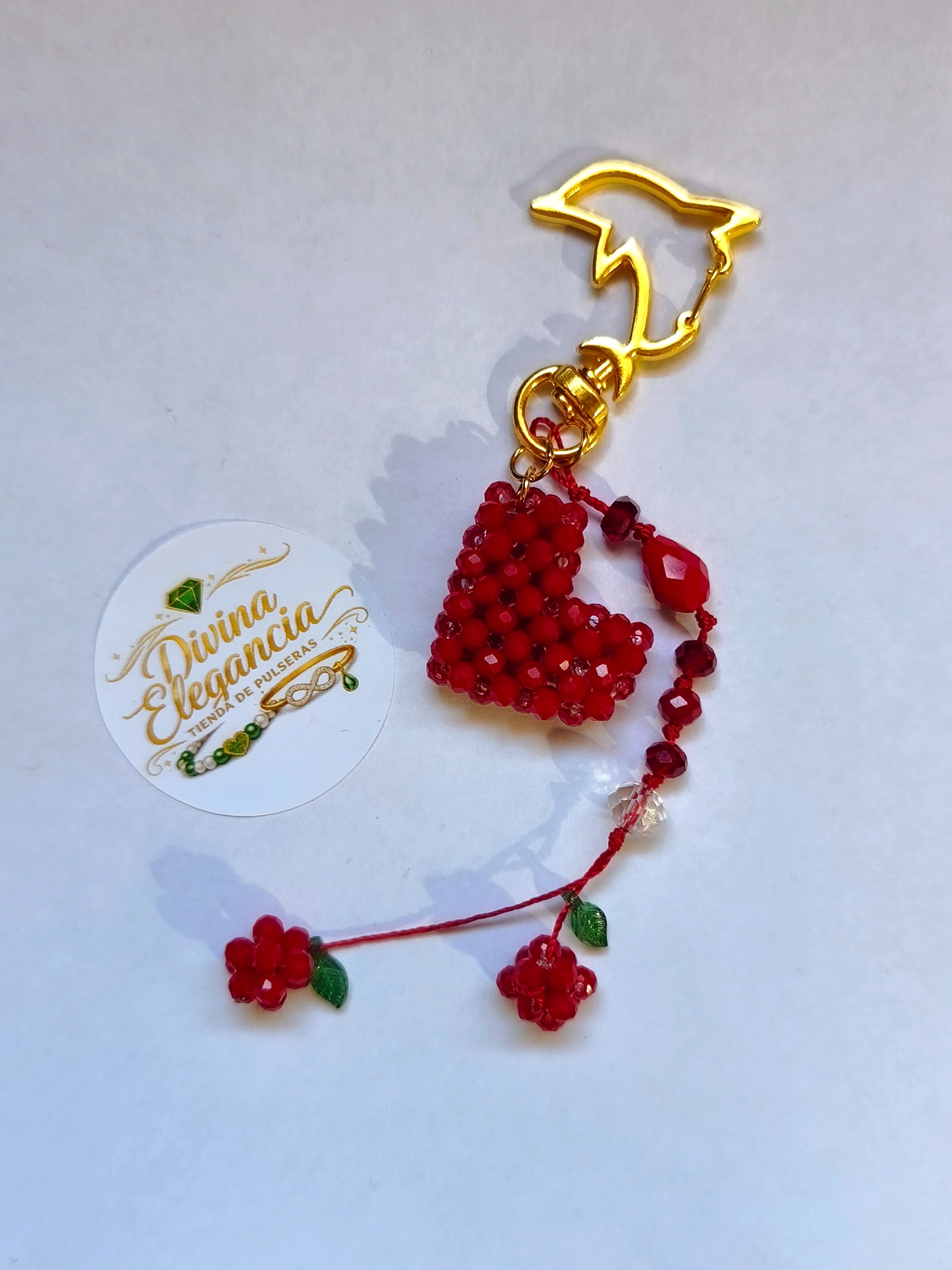 Llavero corazón rojo