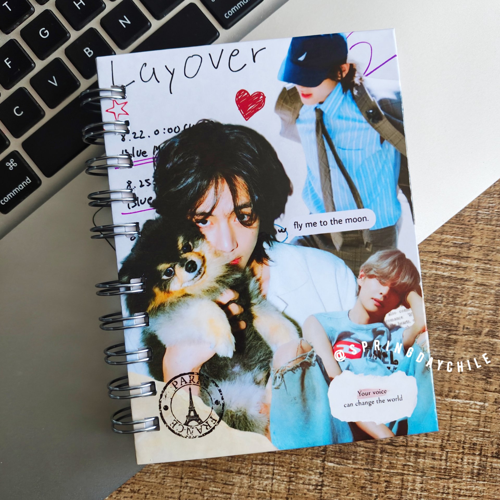 TAEHYUNG LAYOVER - Mini Cuaderno