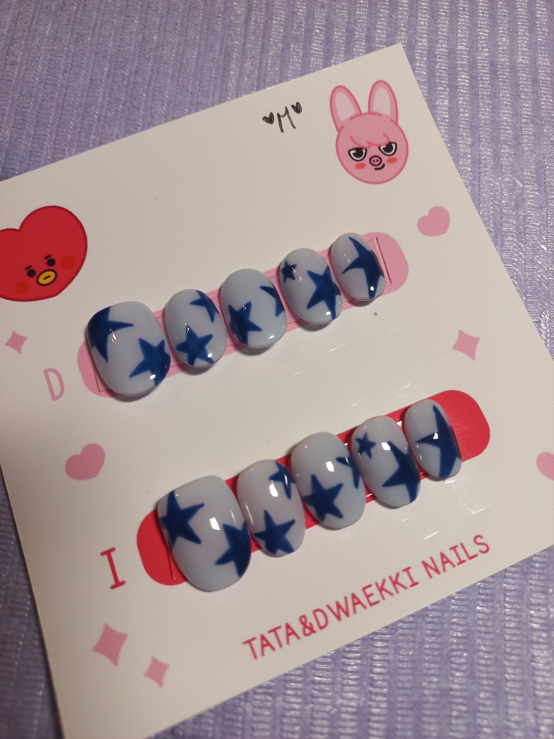 Uñas press on talla M