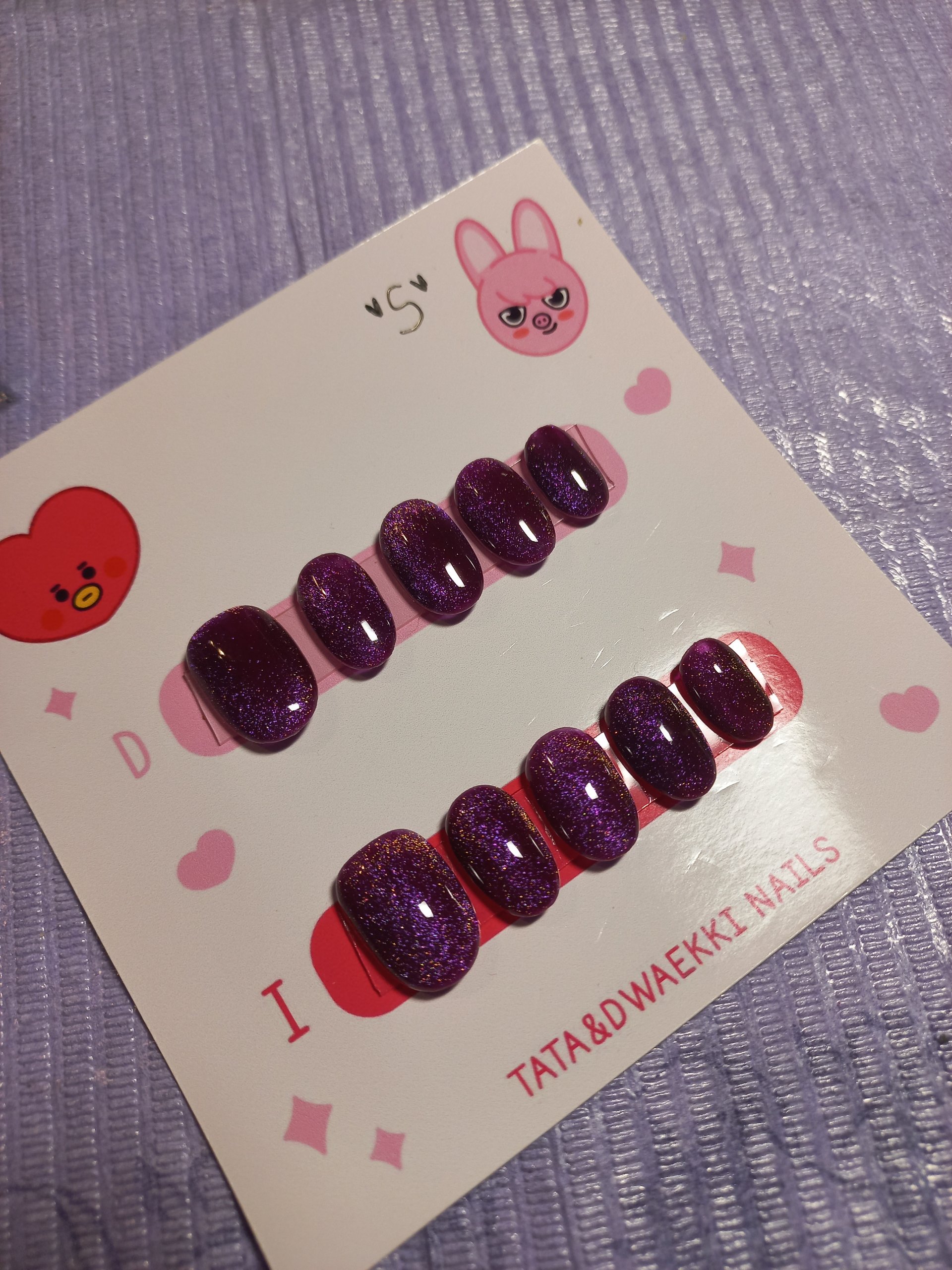 Uñas press on talla S