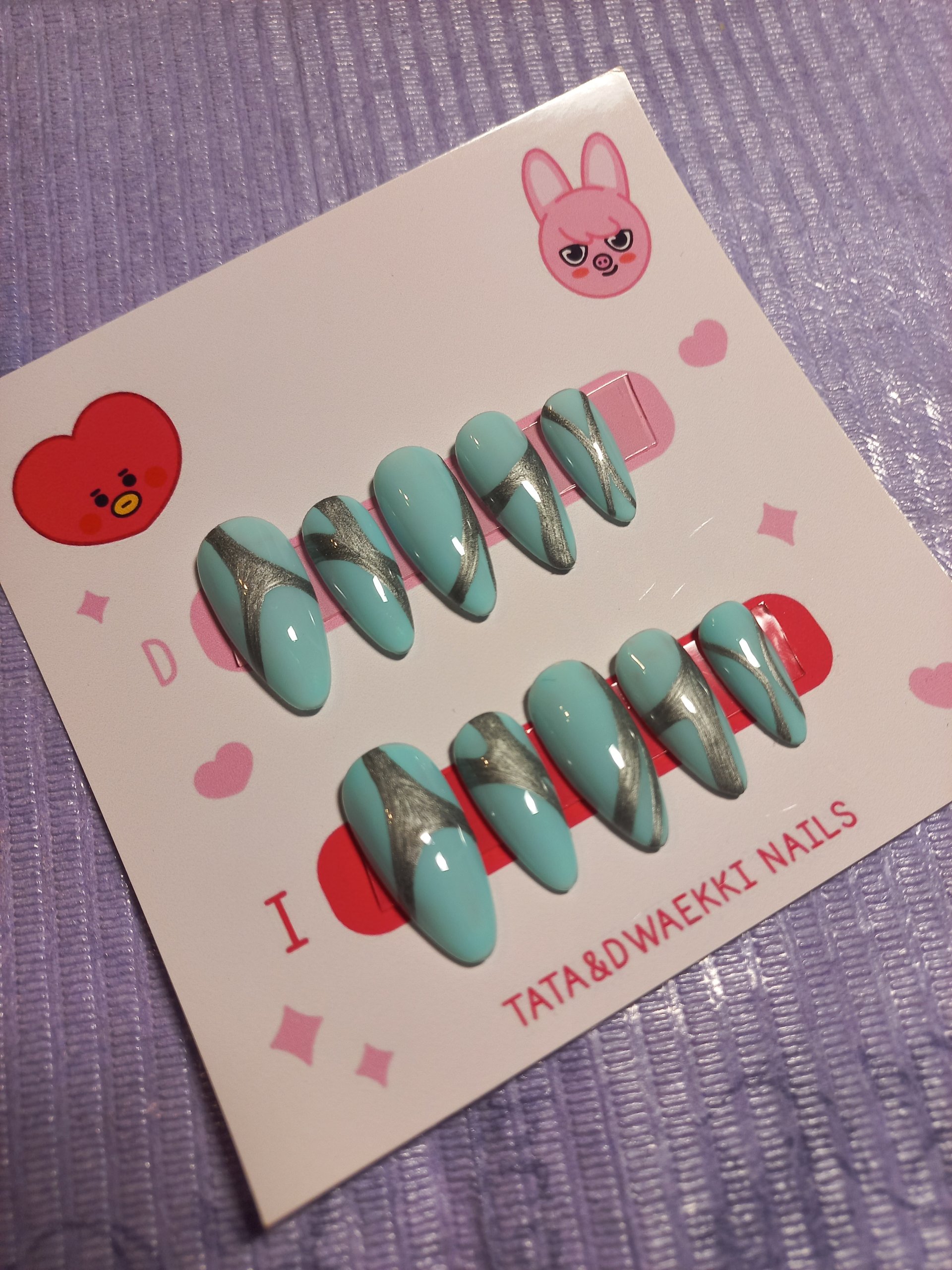 Uñas press on talla S