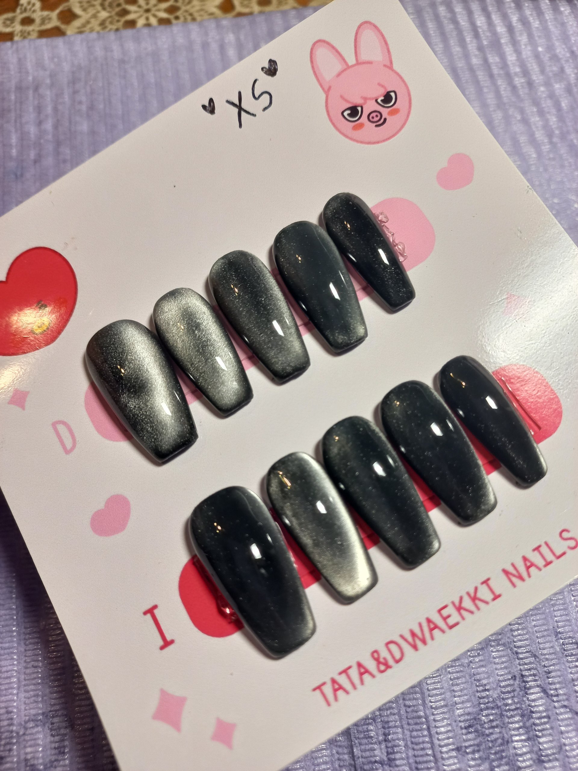 Uñas press on talla XS