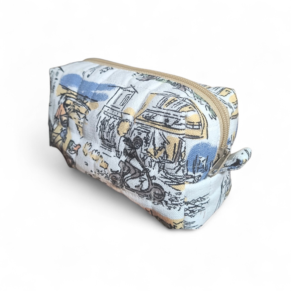 Estuche grande de lona artesanal