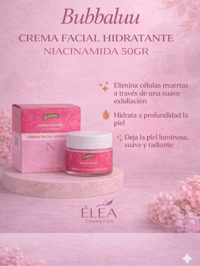 Crema facial hidratante de Niacinamida