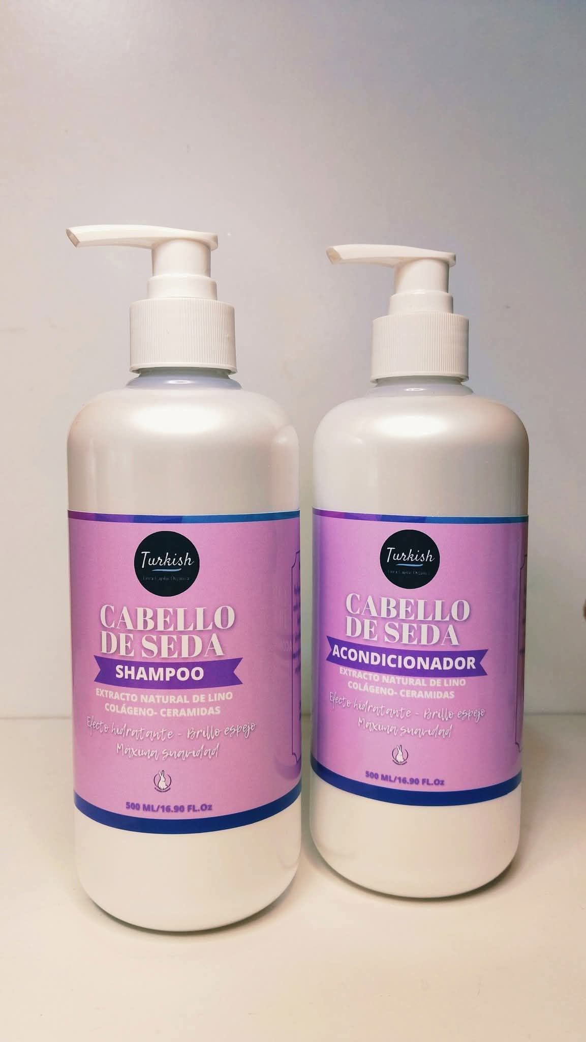 DUO CAPILAR CABELLO DE SEDA ๐ SHAMPOO + ACONDICIONADOR ๐