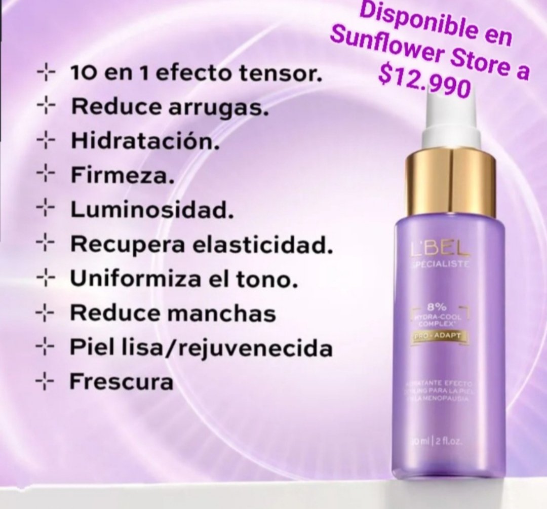 Hidratante efecto cooling (menopausia)