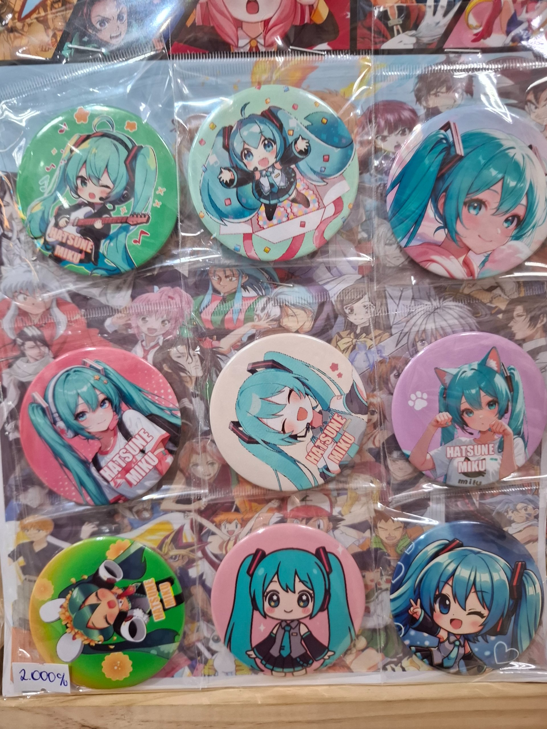 Chapitas grandes Hatsune Miku