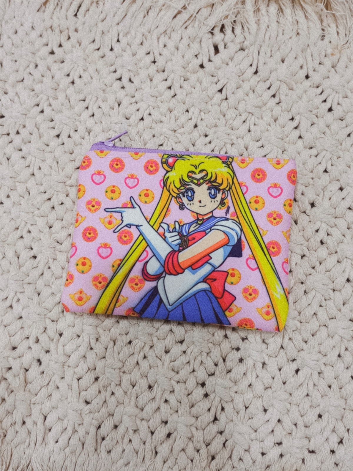 monedero sailor rosado