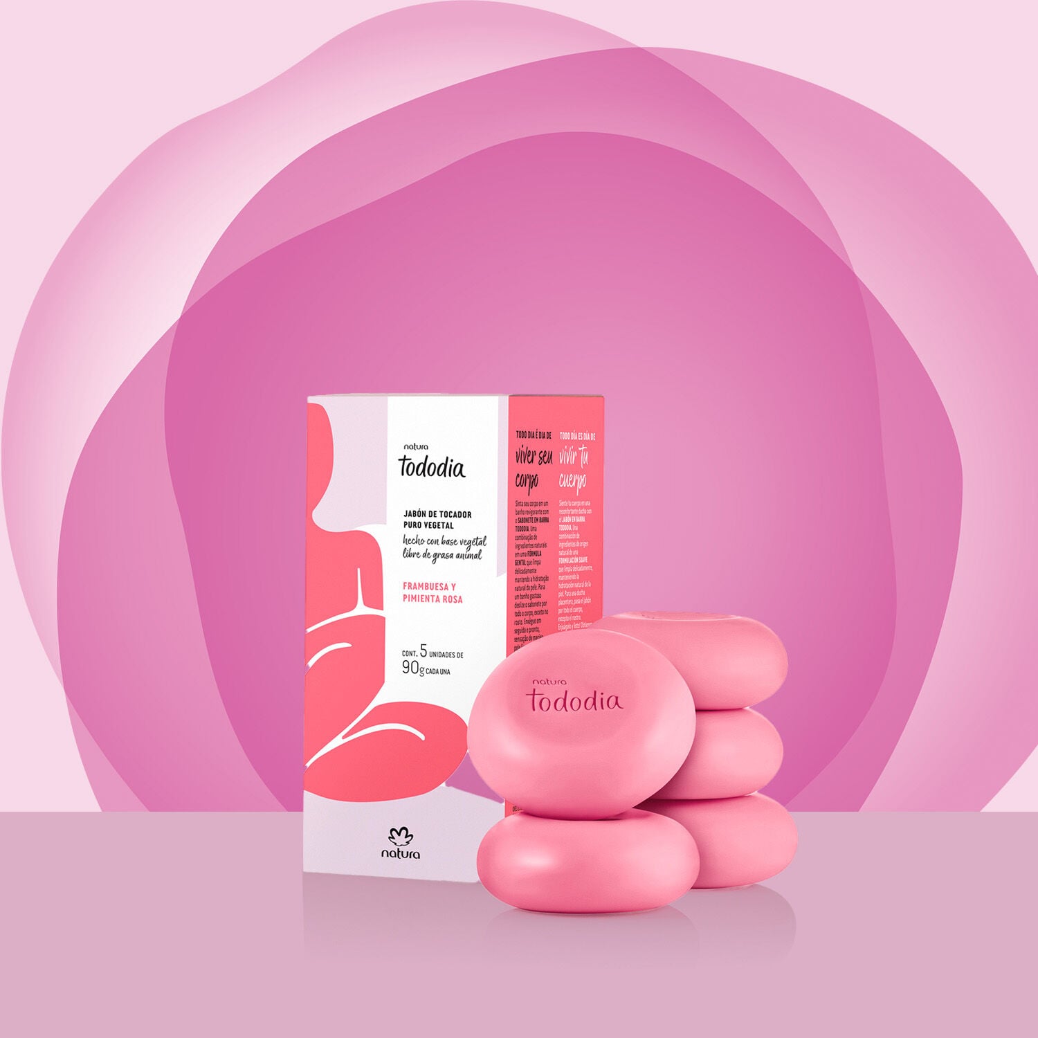 Jabónes en Barra Frambuesa y Pimienta Rosa