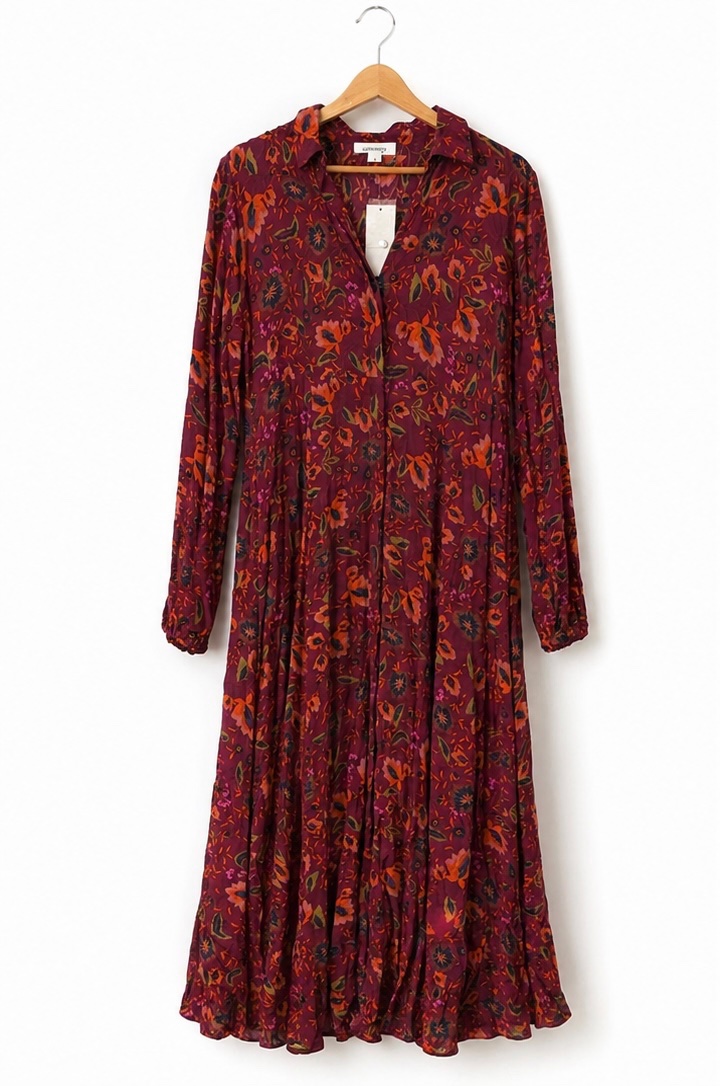 Vestido burdeo