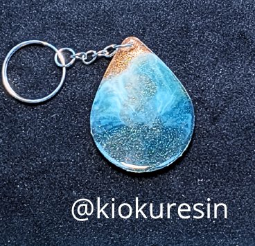 Llavero Art-Resin Efecto playa