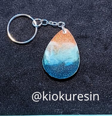 Llavero Art-Resin Efecto playa
