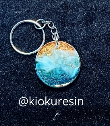 Llavero Art-Resin Efecto playa