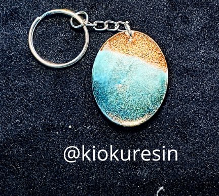 Llavero Art-Resin Efecto playa