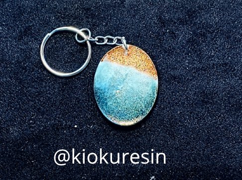 Llavero Art-Resin Efecto playa