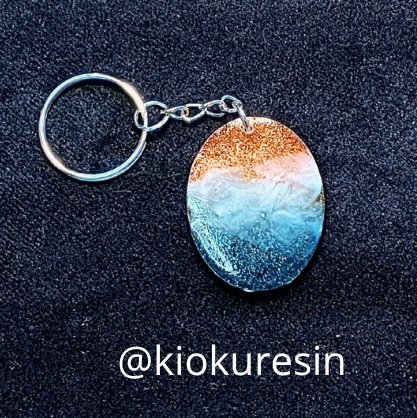 Llavero Art-Resin Efecto playa