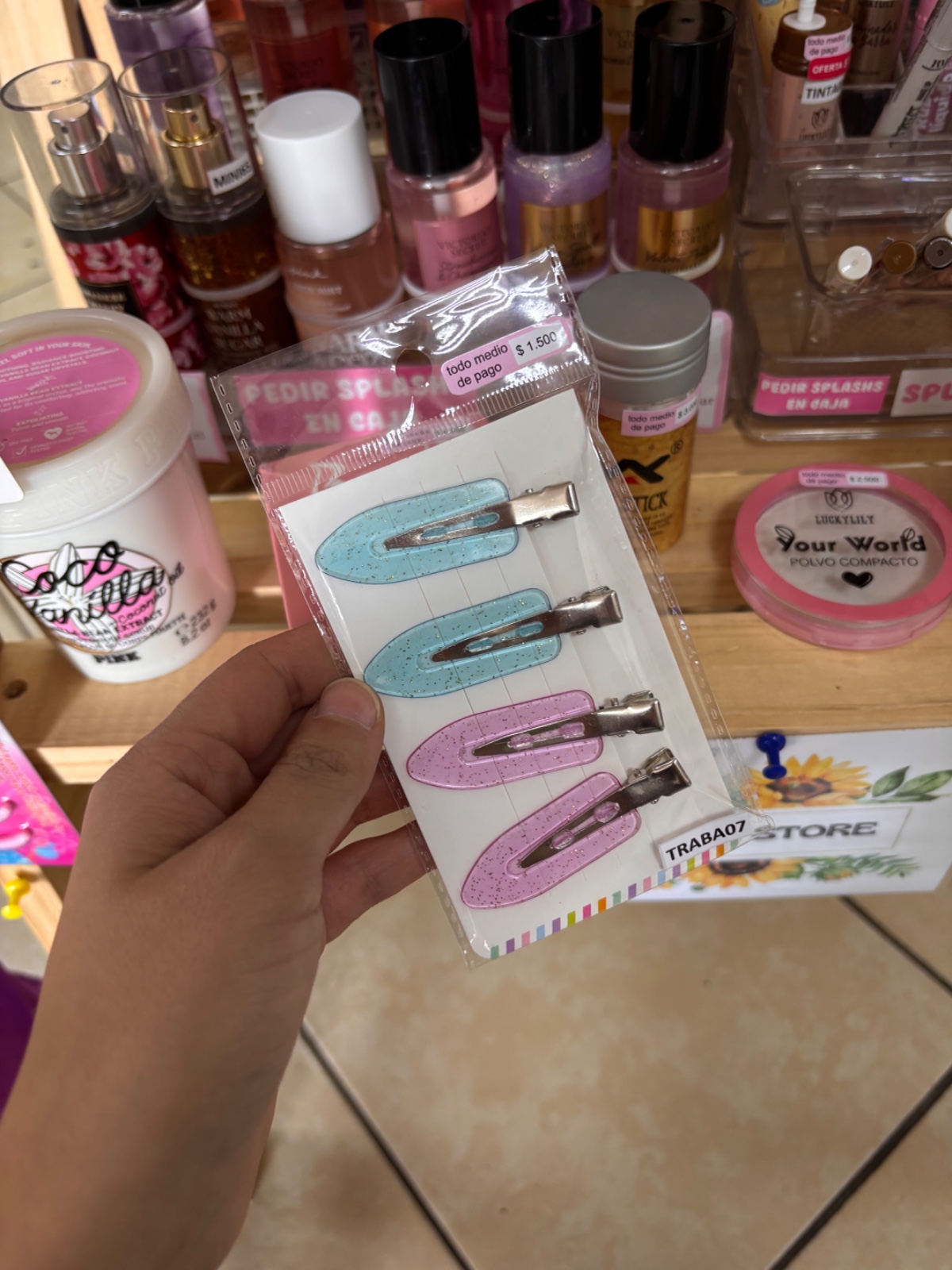 Set trabas glitter para el cabello