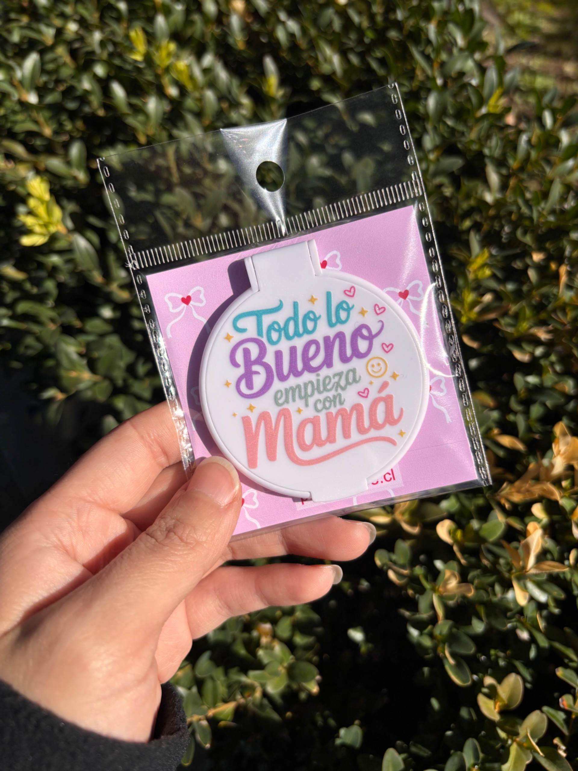 Espejo “todo lo bueno empieza con mamá” 