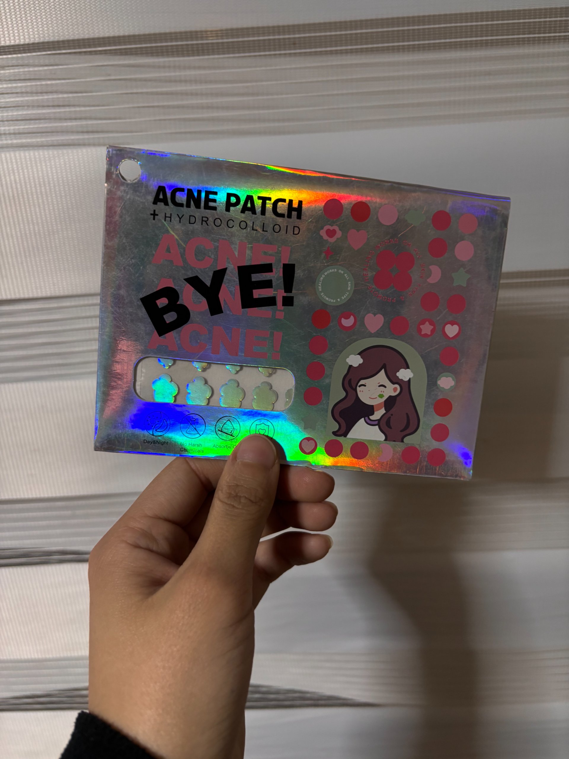Parches acne nubes tornasol