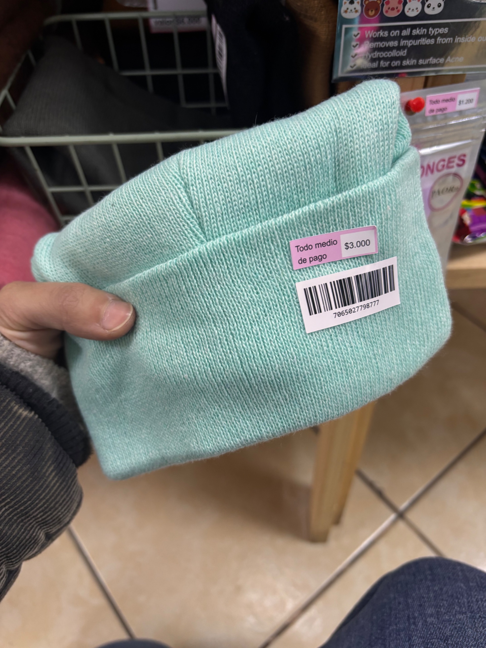 GORRO CELESTE