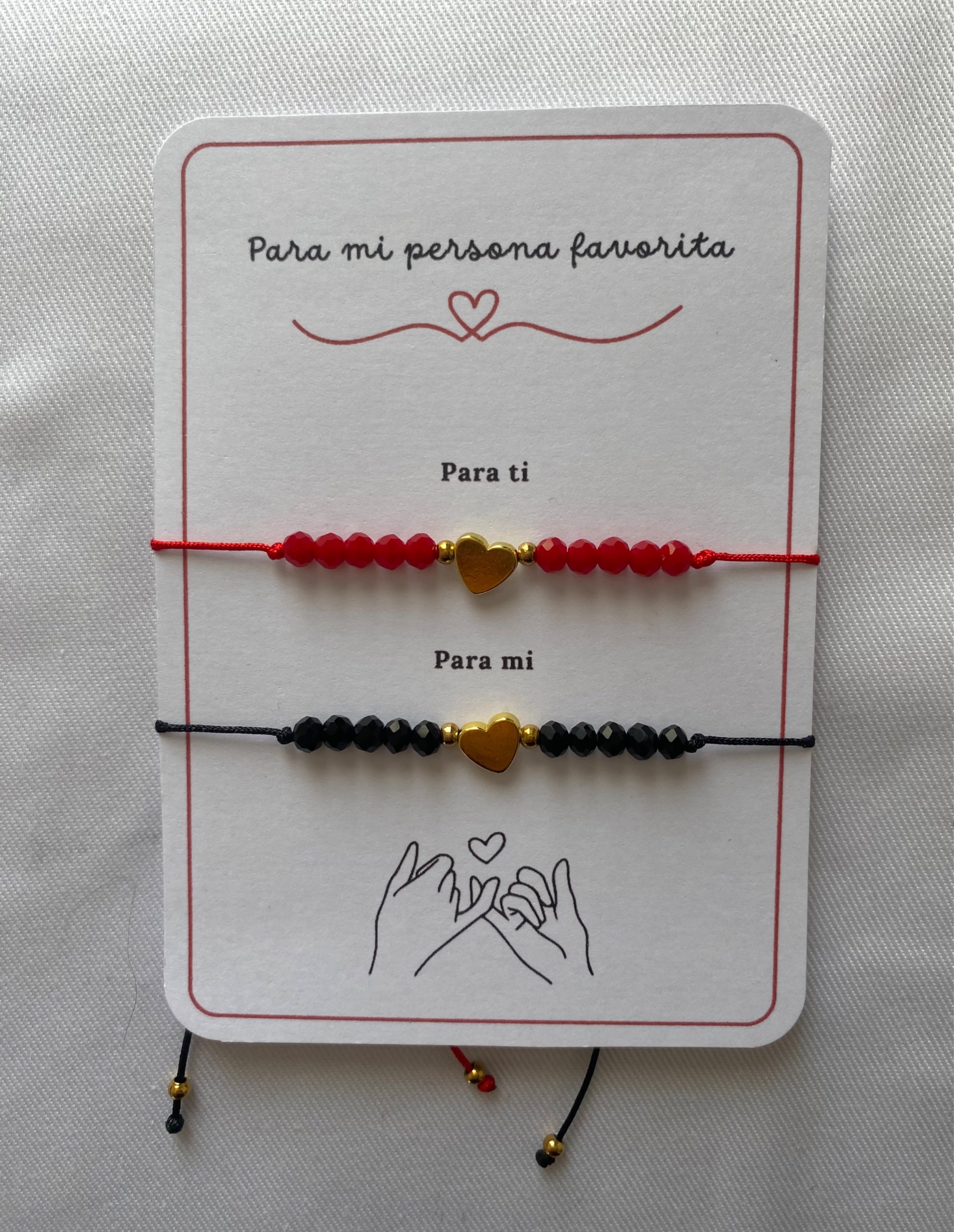 Pack Pulsera Corazón Cristales